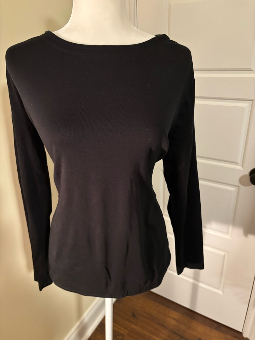 J. Jill Pima Crew Neck  Long-Sleeve Tee